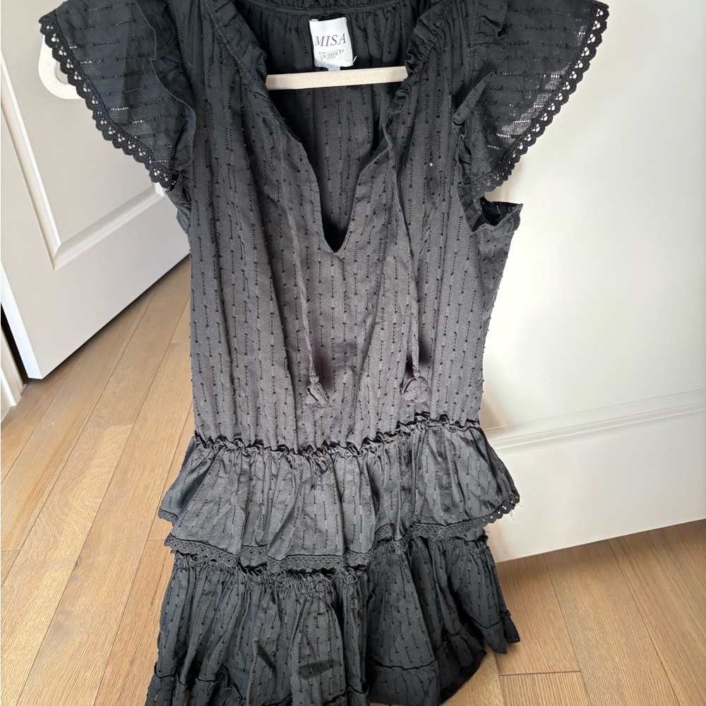 Misa Los Angeles Black Mini Dress